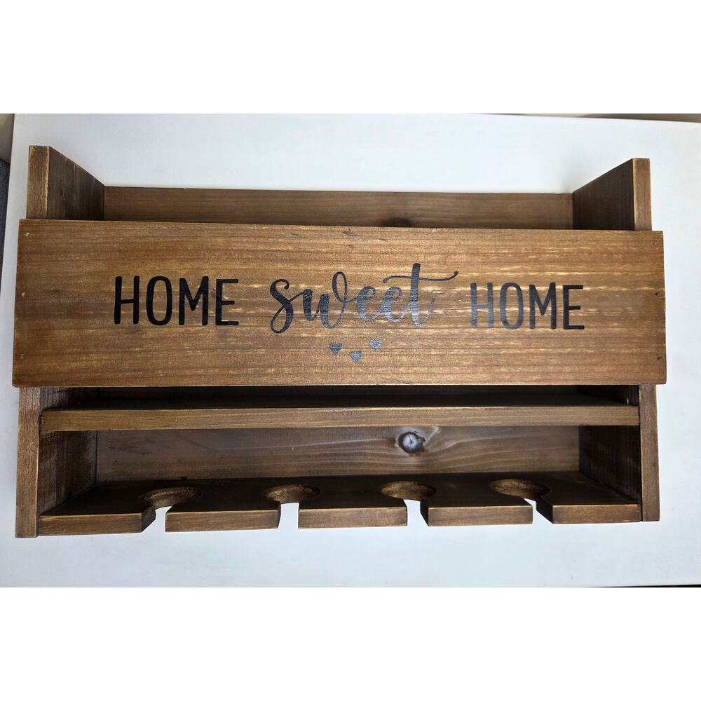 Home Sweet Home: Wooden Storage for Wine and Glasses
